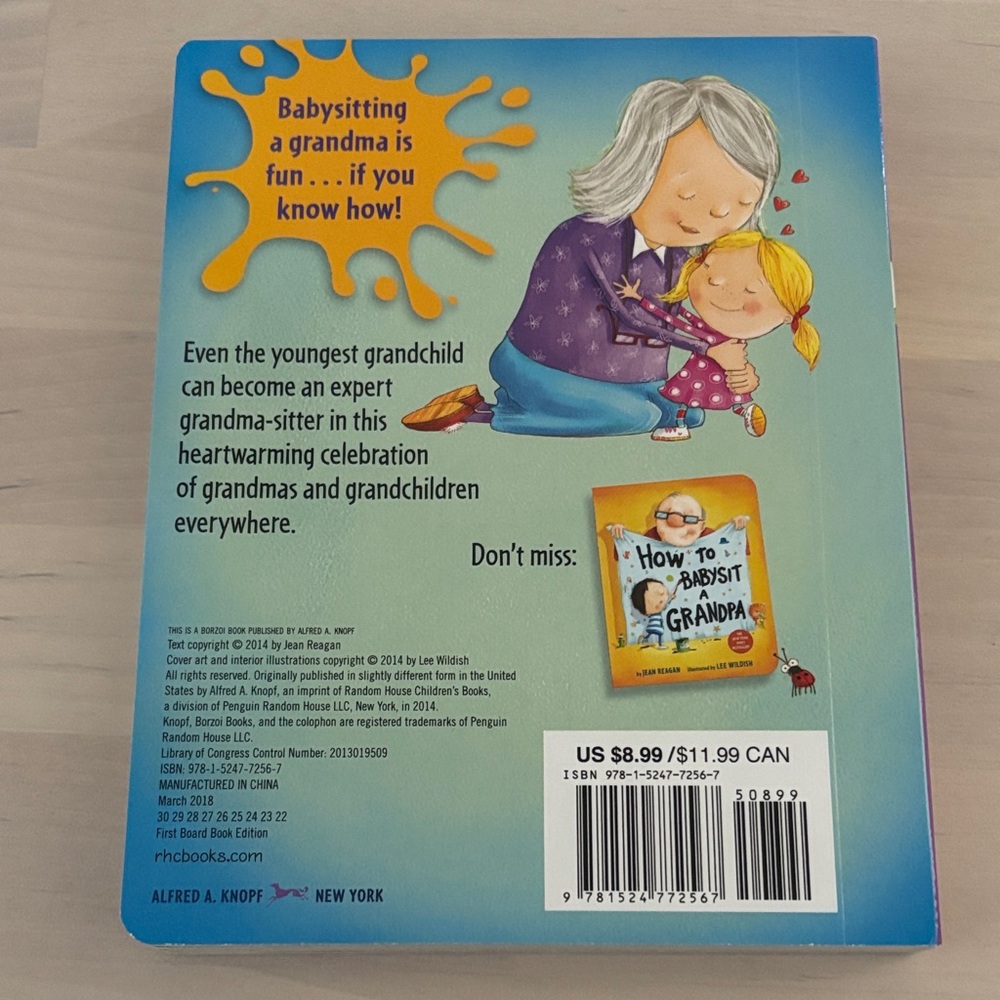 How to Babysit a Grandma and Grandpa Board Books - Picture 2 of 4